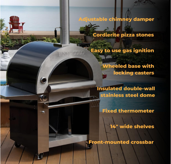 Pinnacolo Ibrido Hybrid Outdoor Pizza Oven