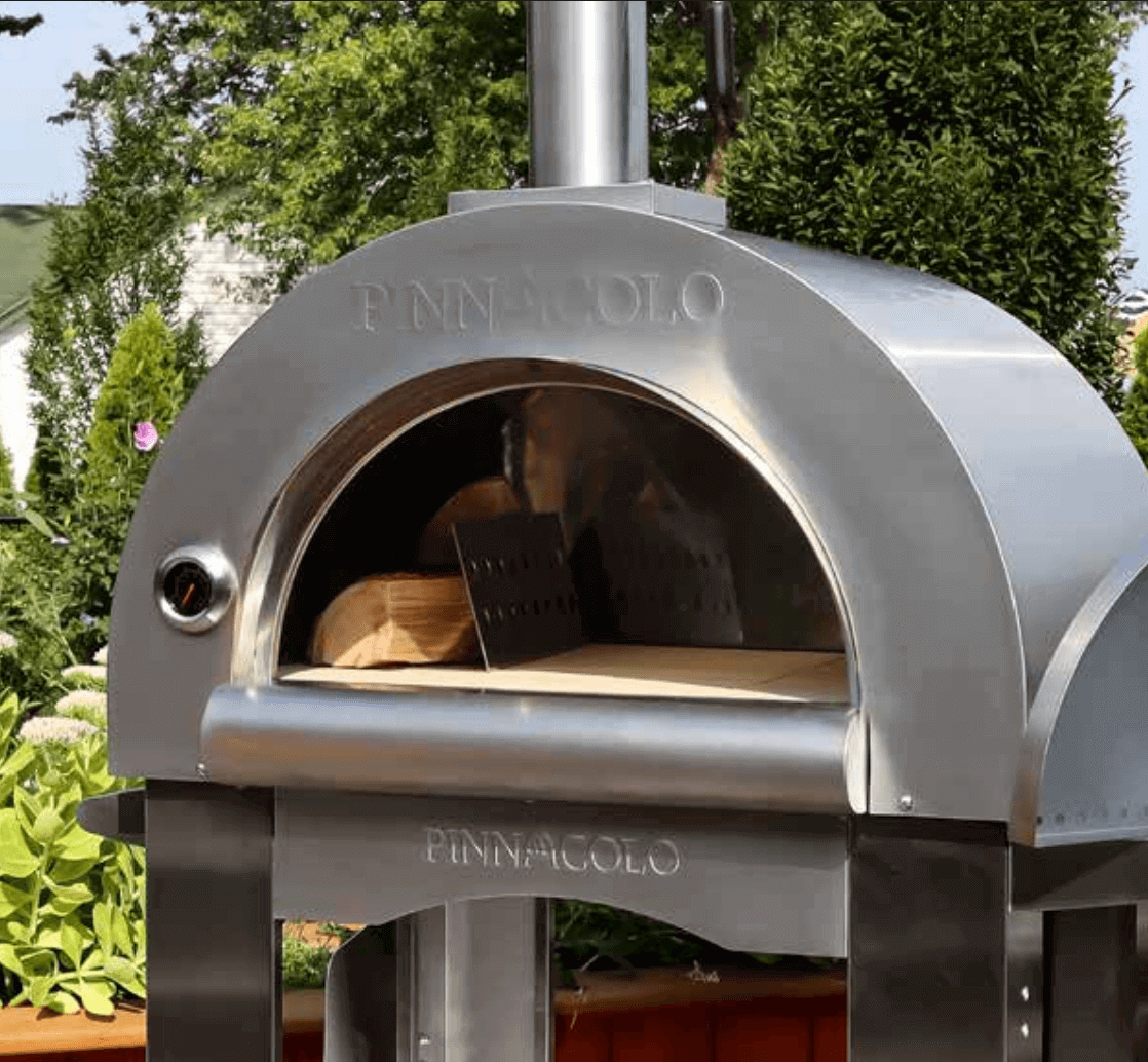 PINNACOLO Ibrido Pizza Oven, Pepe's Pizza Ovens, Outdoor Pizza Ovens,right angle view
