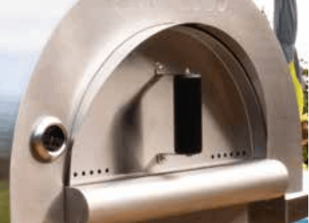 PINNACOLO Ibrido Pizza Oven, Pepe's Pizza Ovens, Outdoor Pizza Ovens, door view