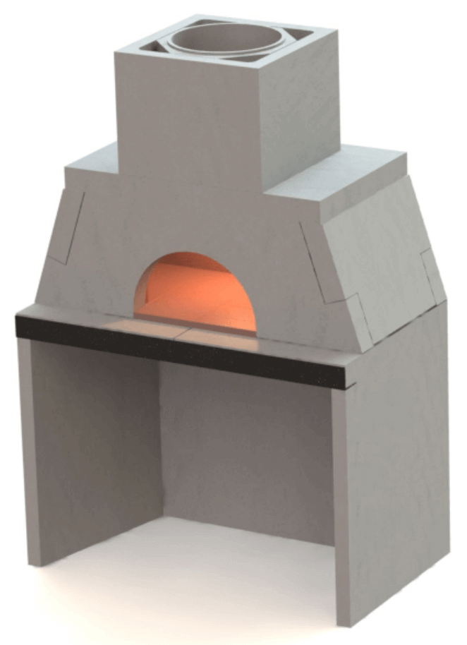 Mason Lite Pizza Oven with wood storage | Pepe's Pizza Ovens