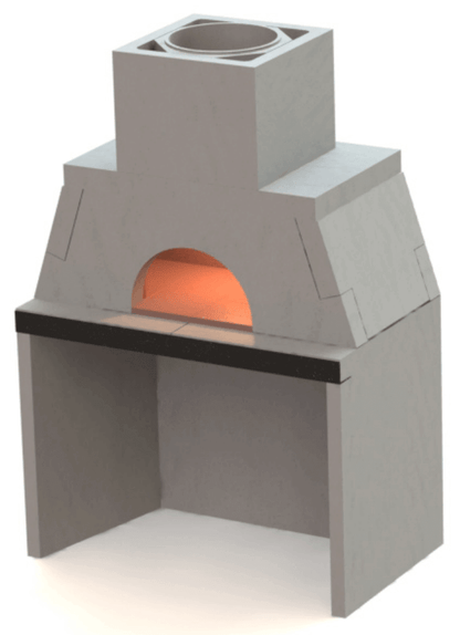 Mason Lite Pizza Oven with wood storage | Pepe's Pizza Ovens