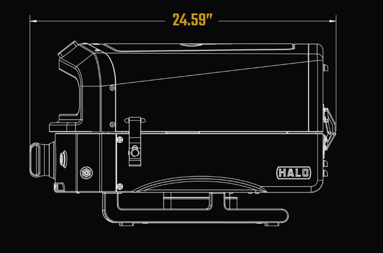 Halo Versa 16 Pizza Oven, Pepe's Pizza Ovens, Outdoor Pizza Ovens, blueprint 2 view